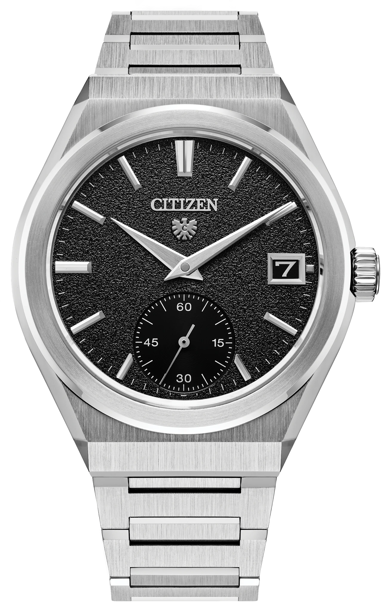 The CITIZEN Caliber 0210 Black Dial Stainless Steel Bracelet